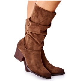 Vinceza Bottines Femme Daim Marron Ranafast brun