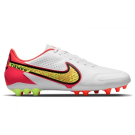 Nike Tiempo Legend 9 Academy Ag M DB0627-176 chaussures de football blanc, blanc, multicolore blanche Nike Tiempo Legend 9 Academy Ag M DB0627-176 chaussures de football blanc, blanc, multicolore blanche