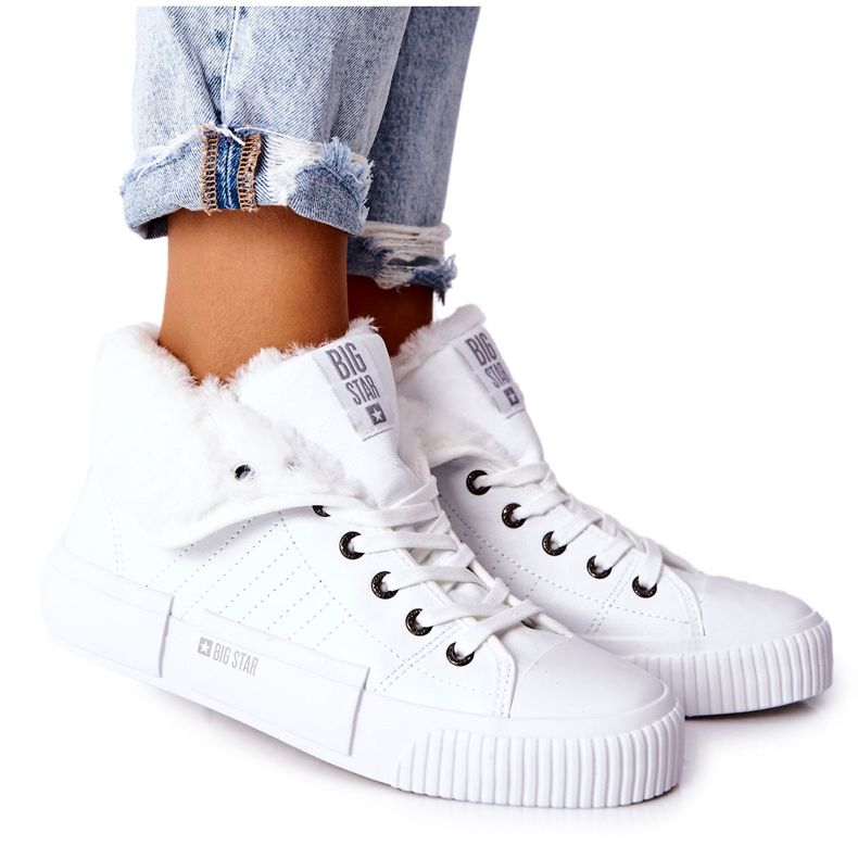 Baskets pour femmes Big Star II274156 Blanc isolé blanche