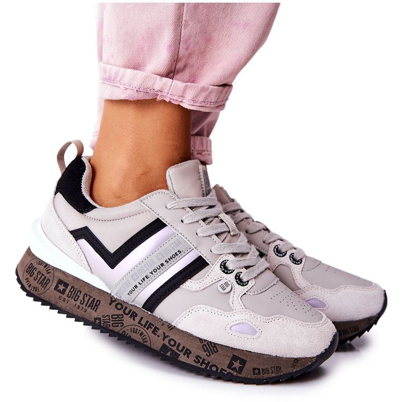 Chaussures de sport pour femmes Big Star II274297 Gris