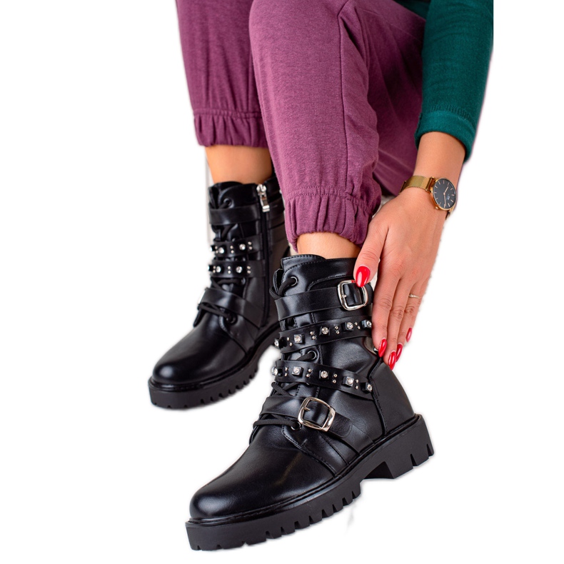 TRENDI Travailleurs noirs avec des strass le noir