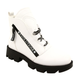 Bottes Sergio Leone BT740 Blanches noir