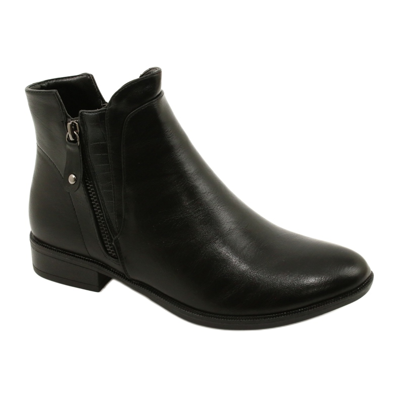 M.Daszyński Bottines Jodhpur en cuir Daszyński AM65-91 Noir le noir