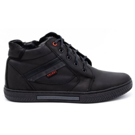 Polbut Chaussures d'hiver pour hommes J47S noir