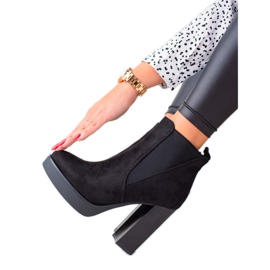 Lovery Bottes à plateforme sexy noir