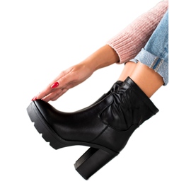 Lovery Bottes hautes sur la plate-forme le noir Lovery Bottes hautes sur la plate-forme le noir