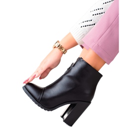 Super Mode Bottes classiques avec une fermeture éclair noir