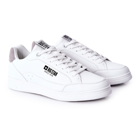 Baskets en cuir à mémoire de forme Big Star II174170 Blanc blanche