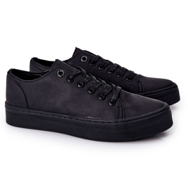 Baskets noires pour hommes Big Star II174047