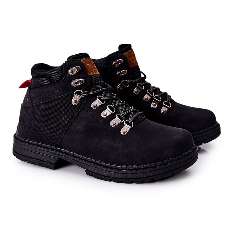 Chaussures Trekking Homme Cross Jeans EE1R4028C Noir le noir
