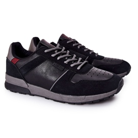 Chaussures de sport pour hommes en mousse à mémoire Big Star Black II174084 noir