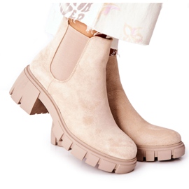 PS1 Bottes Chaudes À Talons Hauts Beige Madge