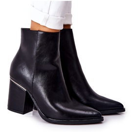 POTOCKI Bottes Airah noires classiques à talons hauts