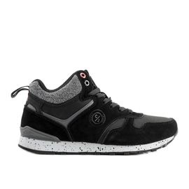 Baskets noires homme Cross Jeans Merle gris