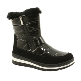 Bottes de neige noires avec membrane Caprice 26425-27 019