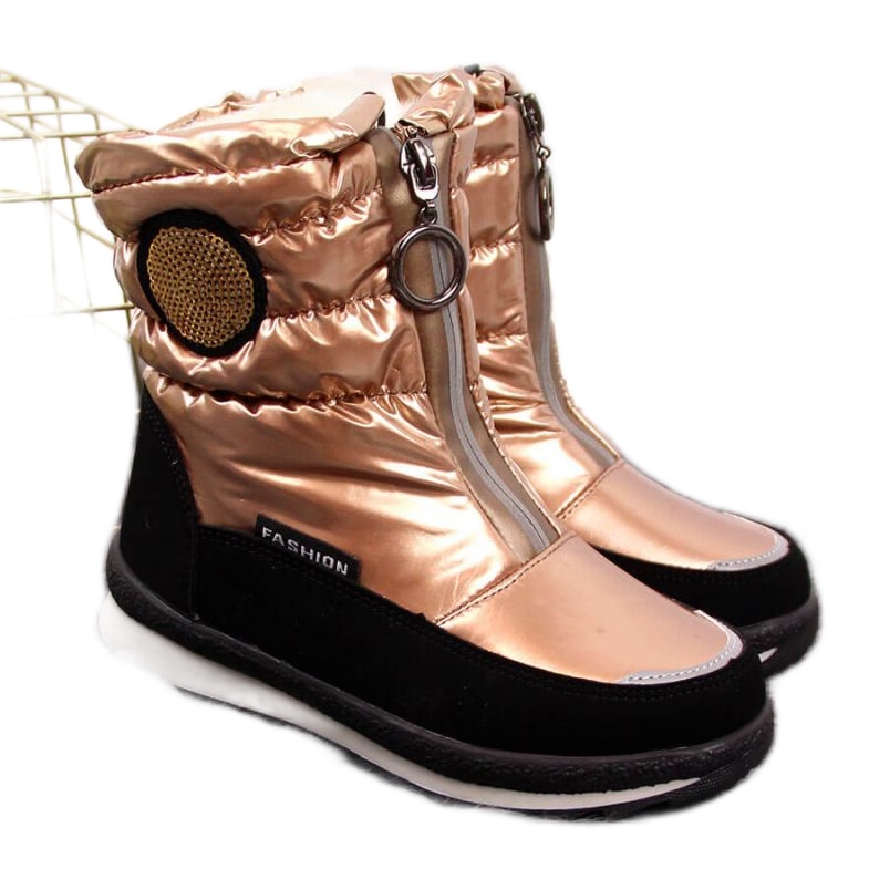 Bottes de neige imperméables Jr EVE323C or blanche d'or