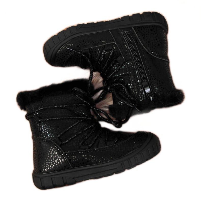 Bottes isolées Jr EVE325A noir blanche le noir