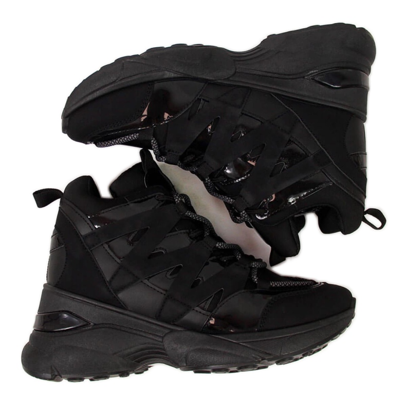 Baskets compensées Potocki W WOL37 noir le noir