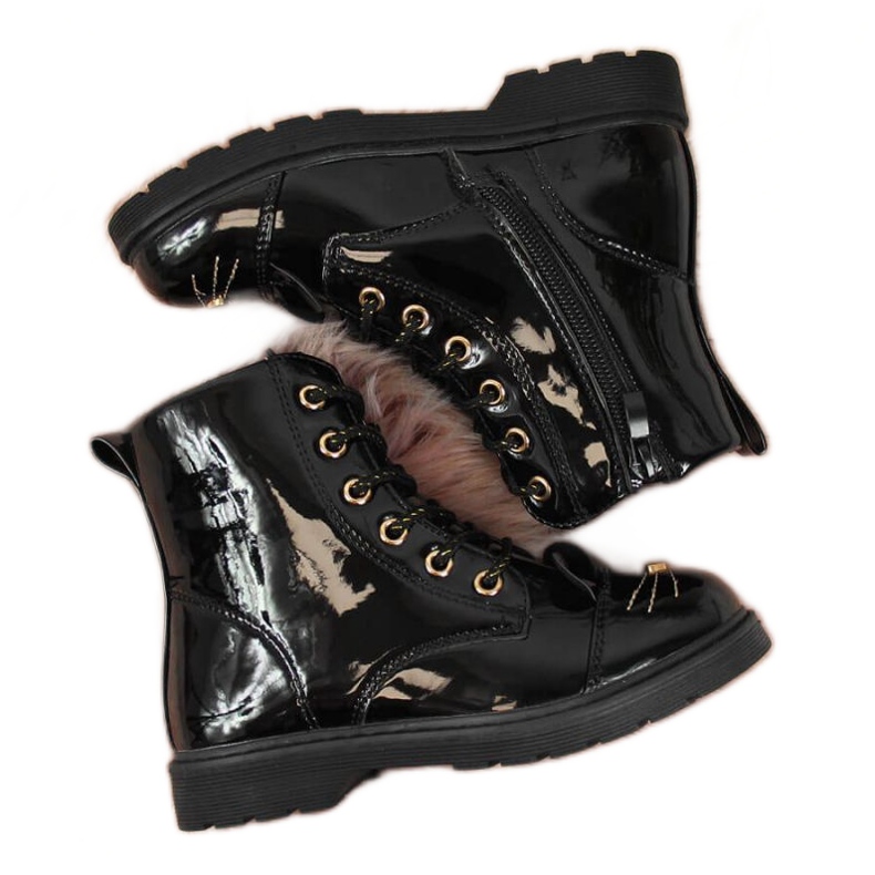 PA1 Bottes isolées Jr EVE319A noir blanche le noir PA1 Bottes isolées Jr EVE319A noir blanche le noir