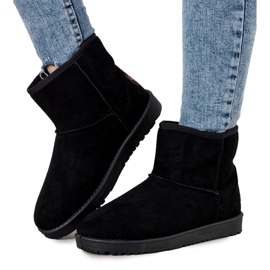 BM Bottes de neige pour femmes noires de Nanna