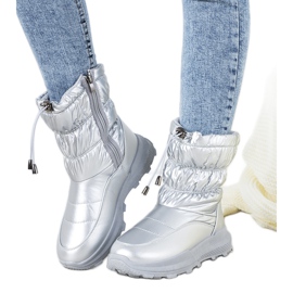 Bottes de neige argentées avec poignets Houle