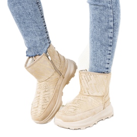 Bottes de neige femme Crescent beiges Bottes de neige femme Crescent beiges