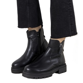 Boots femme Victorine noires le noir