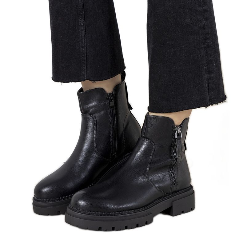 Boots femme Victorine noires le noir