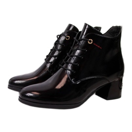 Bottines vernies à talons Potocki W WOL32 noir le noir