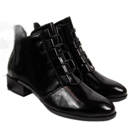 Boots non isolées laquées Potocki W WOL33A noir