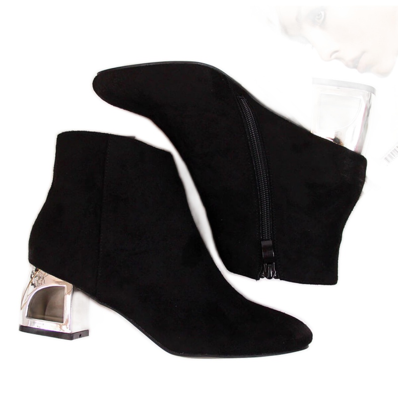 Boots à talon décoratif T.Sokolski W SCA144A noir le noir