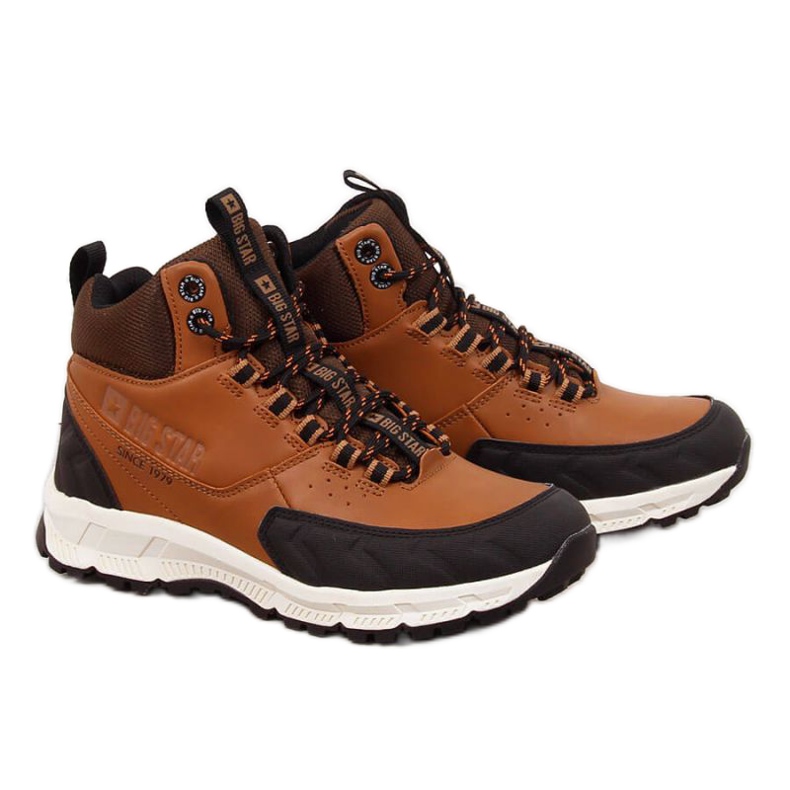 Chaussures de randonnée non isolées Big Star Jr II274453 camel blanche brun