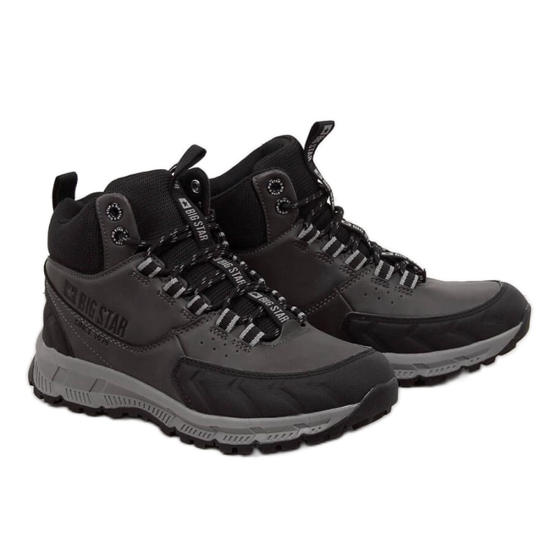 Chaussures de randonnée grises Big Star Jr. INT1622B blanche
