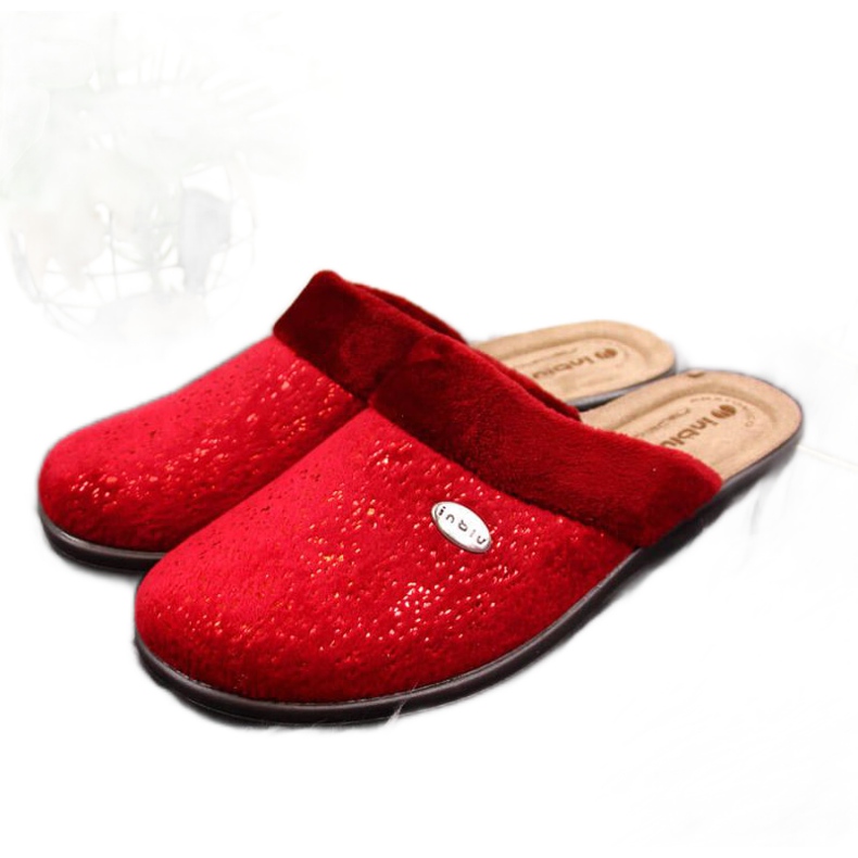 Chaussons de maison sur la cale Inblu W ARC8 rouge Chaussons de maison sur la cale Inblu W ARC8 rouge