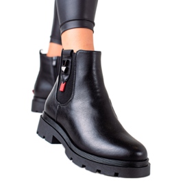 Goodin Bottines compensées noires le noir