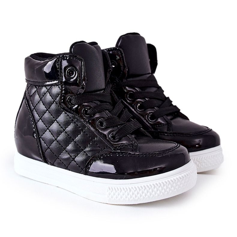 PH1 Baskets Lizzie noires pour enfants le noir