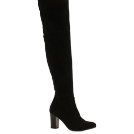 Bottes extensibles Caprice pour femmes 9-25500-27 044 noir