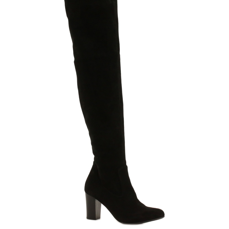 Bottes extensibles Caprice pour femmes 9-25500-27 044 le noir