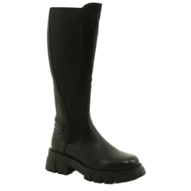 Bottes pour femmes Sergio Leone KZ748 Noir le noir Bottes pour femmes Sergio Leone KZ748 Noir le noir