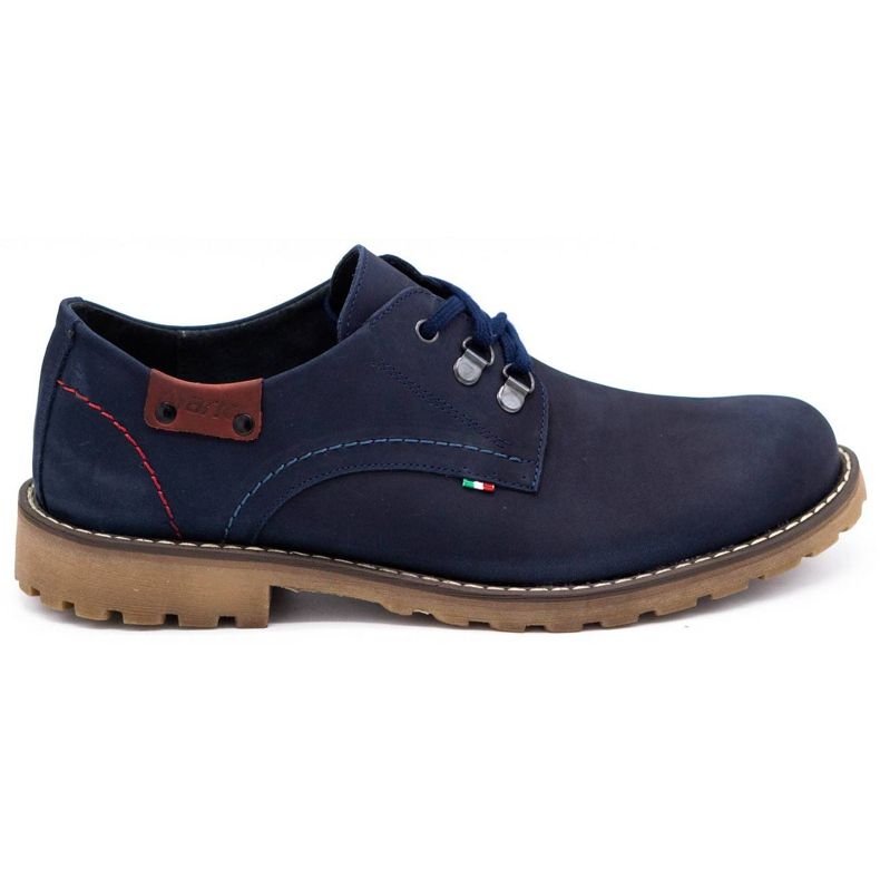Olivier Chaussures homme bottines cuir 812MP bleu marine