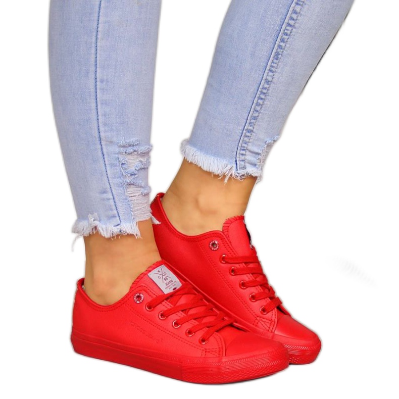 BM Cross Jeans W DD2R4032 chaussures rouges BM Cross Jeans W DD2R4032 chaussures rouges