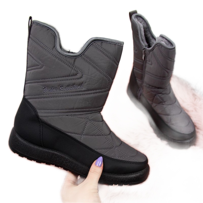 Bottes de neige imperméables News W EVE309B gris