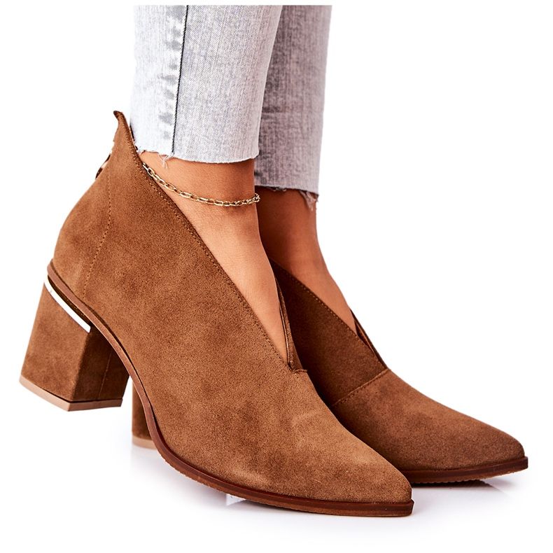 Bottes En Cuir À Talons Hauts Laura Messi Marron 2344 brun