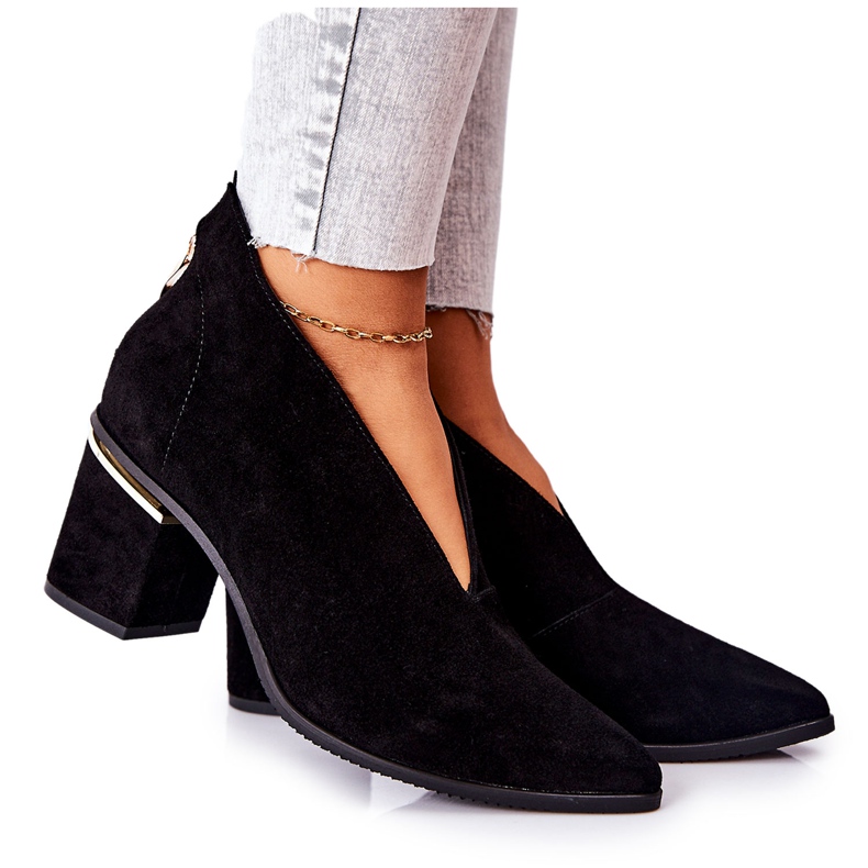 Bottes En Cuir À Talons Hauts Laura Messi Noir 2344 le noir Bottes En Cuir À Talons Hauts Laura Messi Noir 2344 le noir