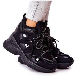 Chaussures compensées noires Hesane Sport