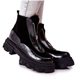 Bottes isolées en cuir Laura Messi Noir 2371