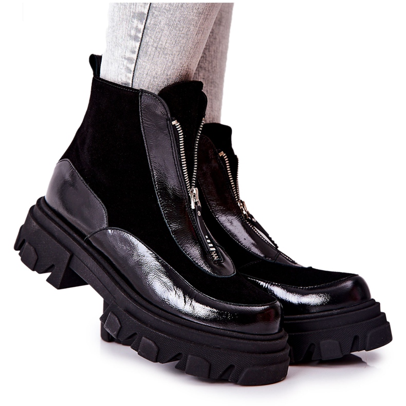 Bottes isolées en cuir Laura Messi Noir 2371 le noir