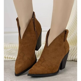 Santiags femme fanette camel brun