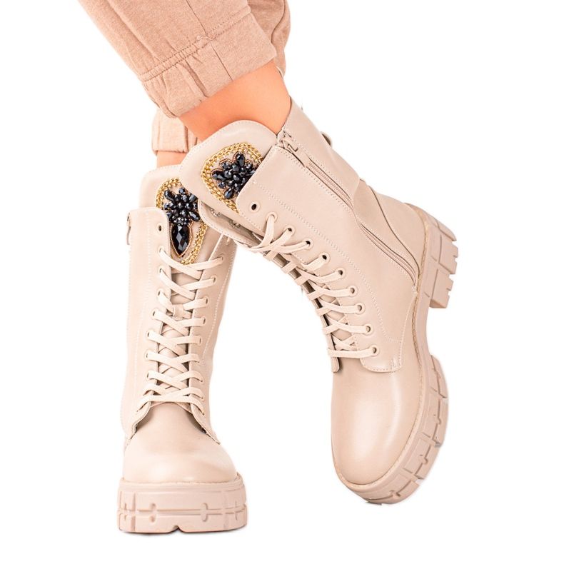 Seastar Grands travailleurs avec des cristaux beige