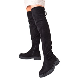 Seastar Cuissardes hautes en daim noir